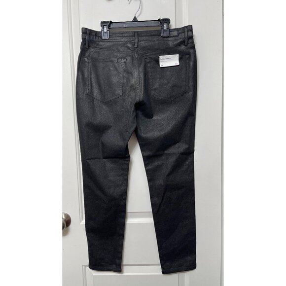 New AG Adriano Goldschmied Farrah Skinny Ankle in Black Luminous Size 29 - Picture 6 of 14